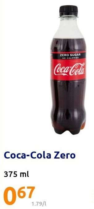 Action Coca-cola zero aanbieding