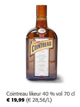 Colruyt Cointreau likeur aanbieding