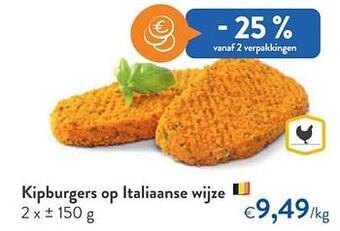 OKay Kipburgers op italiaanse wijze aanbieding