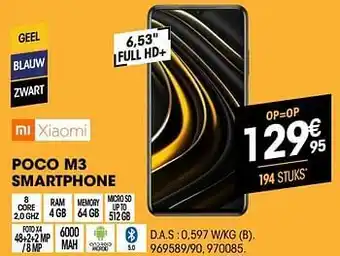 Xiaomi poco m3 smartphone