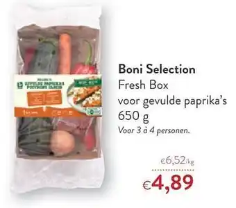 OKay Boni selection fresh box voor gevulde paprika`s aanbieding
