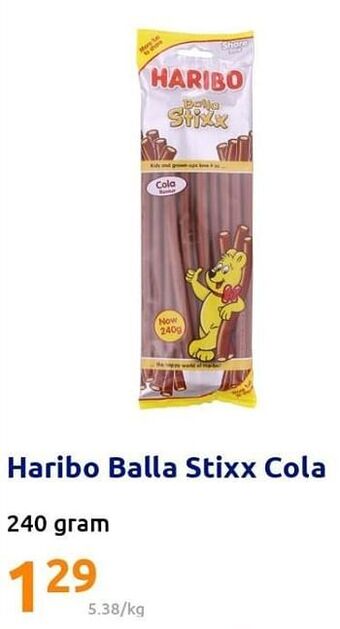 Action Haribo balla stixx cola aanbieding