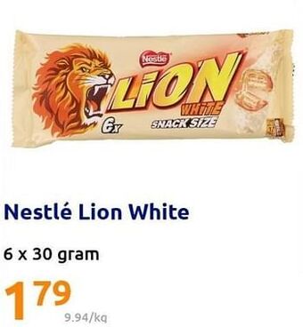 Action Nestlé lion white aanbieding