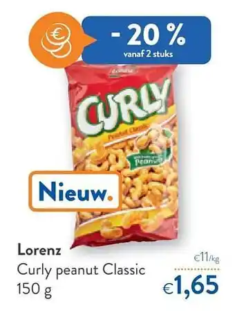 OKay Lorenz curly peanut classic aanbieding