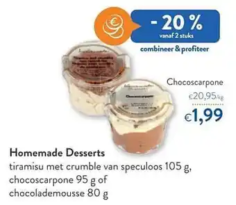 OKay Homemade desserts chocoscarpone aanbieding