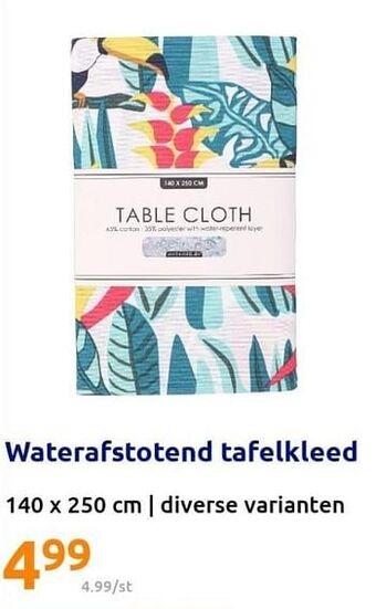 Action Waterafstotend tafelkleed aanbieding
