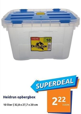 Action Heidrun opbergbox aanbieding