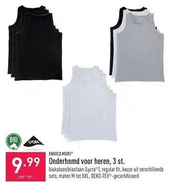ALDI Onderhemd voor heren aanbieding