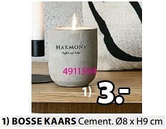 Jysk Bosse kaars aanbieding