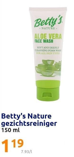 Betty`s nature gezichtsreiniger