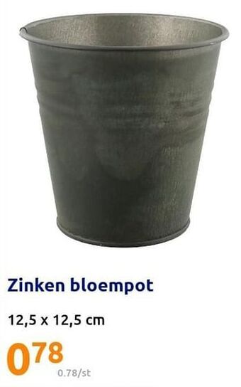 Action Zinken bloempot aanbieding
