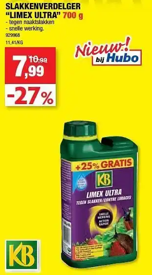 Hubo Slakkenverdelger limex ultra aanbieding