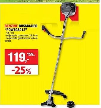 Hubo Powerplus benzine bosmaaier poweg8012 aanbieding