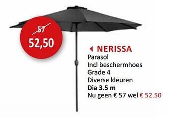 Weba Nerissa parasol aanbieding