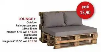 Lounge rugkussen