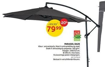 Brico Parasol daze aanbieding