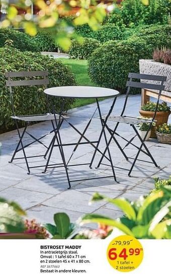 Brico Bistroset maddy aanbieding