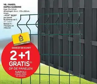 Brico Paneel napoli giardino aanbieding