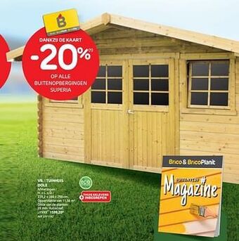 Brico Tuinhuis dole aanbieding