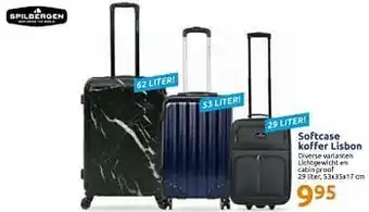 Action Softcase koffer lisbon aanbieding
