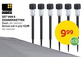 Brico Set van 6 zonnepiketten aanbieding