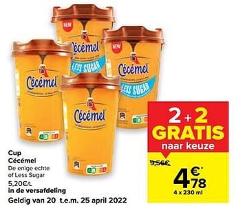 Carrefour Cup cécémel aanbieding