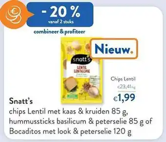 OKay Snatt`s chips lentil aanbieding
