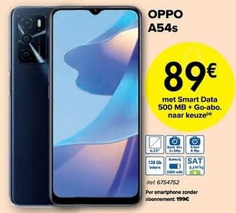 Carrefour Oppo a54s aanbieding