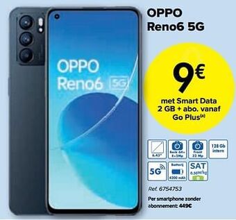 Carrefour Oppo reno6 5g aanbieding