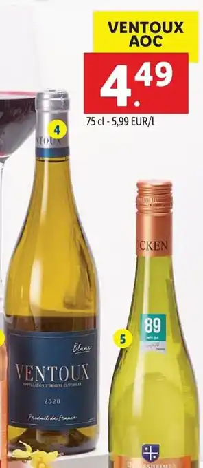 Lidl Ventoux AOC aanbieding