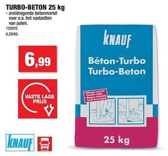 Hubo Turbo-beton aanbieding