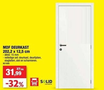 Hubo Mdf deurkast aanbieding