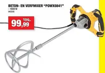 Hubo Powerplus beton- en verfmixer powx0841 aanbieding