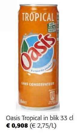 Colruyt Oasis tropical aanbieding