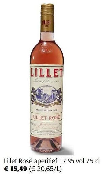 Colruyt Lillet rosé aperitief aanbieding