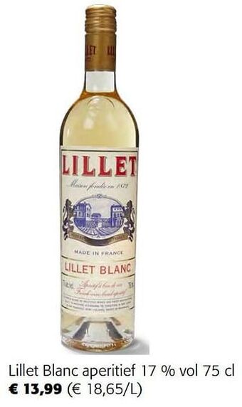 Colruyt Lillet blanc aperitief aanbieding