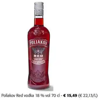 Colruyt Poliakov red vodka aanbieding