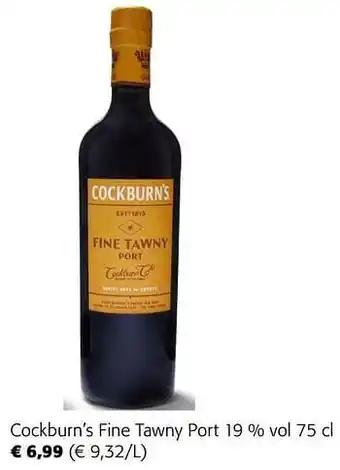 Colruyt Cockburn’s fine tawny port aanbieding