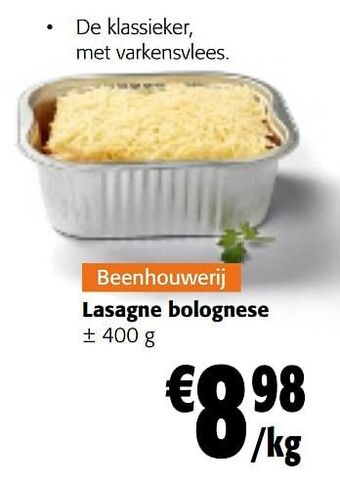 Colruyt Lasagne bolognese aanbieding