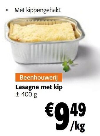 Colruyt Lasagne met kip aanbieding
