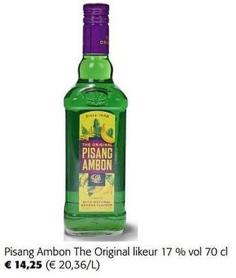 Colruyt Pisang ambon the original likeur aanbieding