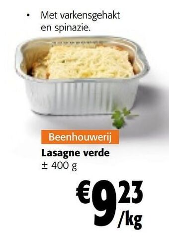 Colruyt Lasagne verde aanbieding