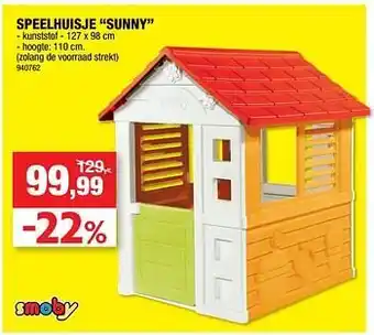 Hubo Speelhuisje sunny aanbieding