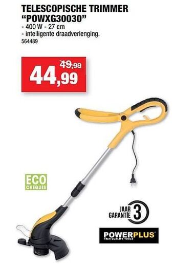 Hubo Powerplus telescopische trimmer powxg30030 aanbieding