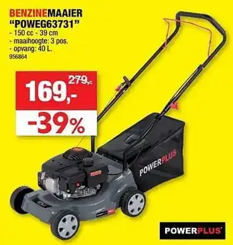 Hubo Powerplus benzinemaaier poweg63731 aanbieding