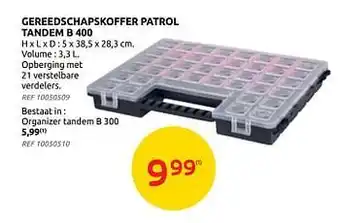 Brico Gereedschapskoffer patrol tandem b 400 aanbieding
