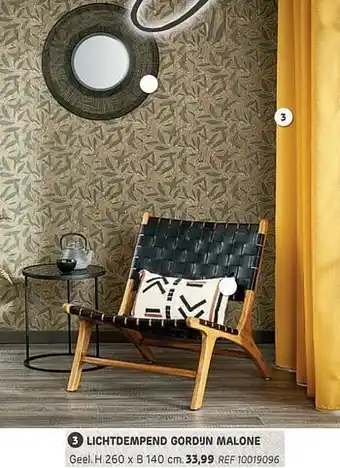 Brico Lichtdempend gordijn malone aanbieding