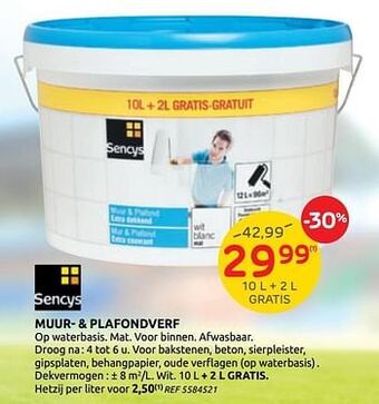 Brico Muur- + plafondverf aanbieding