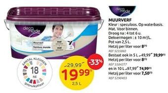 Brico Muurverf aanbieding