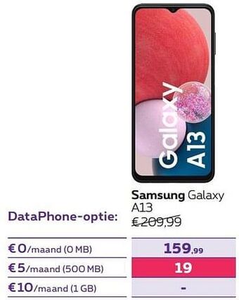 Proximus Samsung galaxy a13 aanbieding